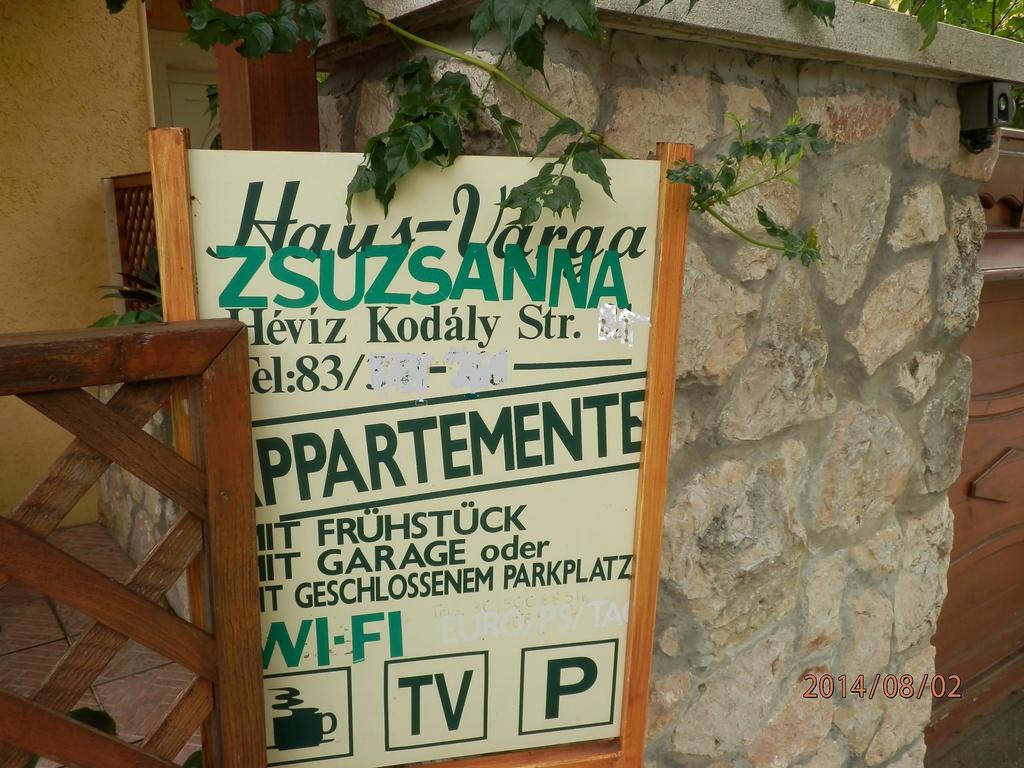 מלון Hévíz Zsuzsanna Haz חדר תמונה